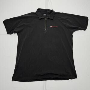 Polo Jeans Co Ralph Lauren Black Half Zip Polo Shirt Size XL